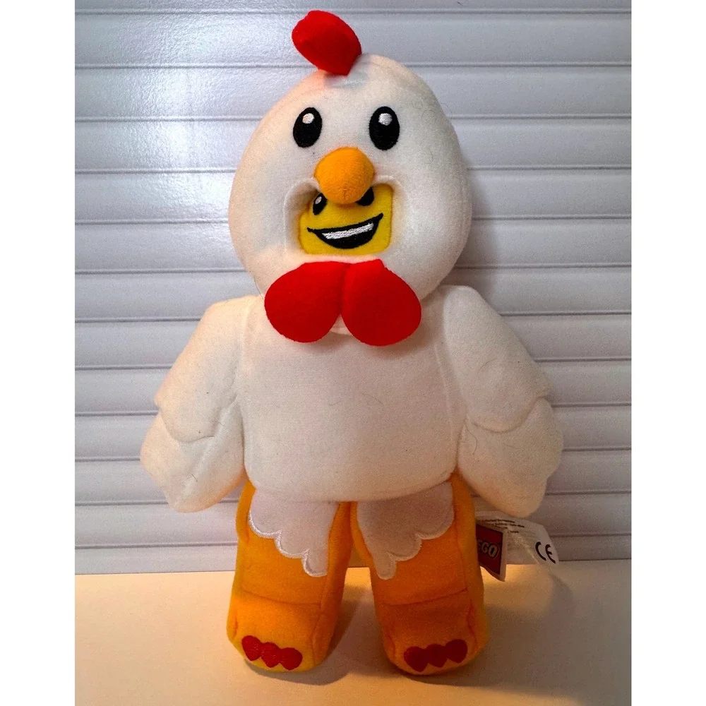 Lego Chicken Man Guy Plush Soft Toy‎ 9 inches Tall Excellent Condition